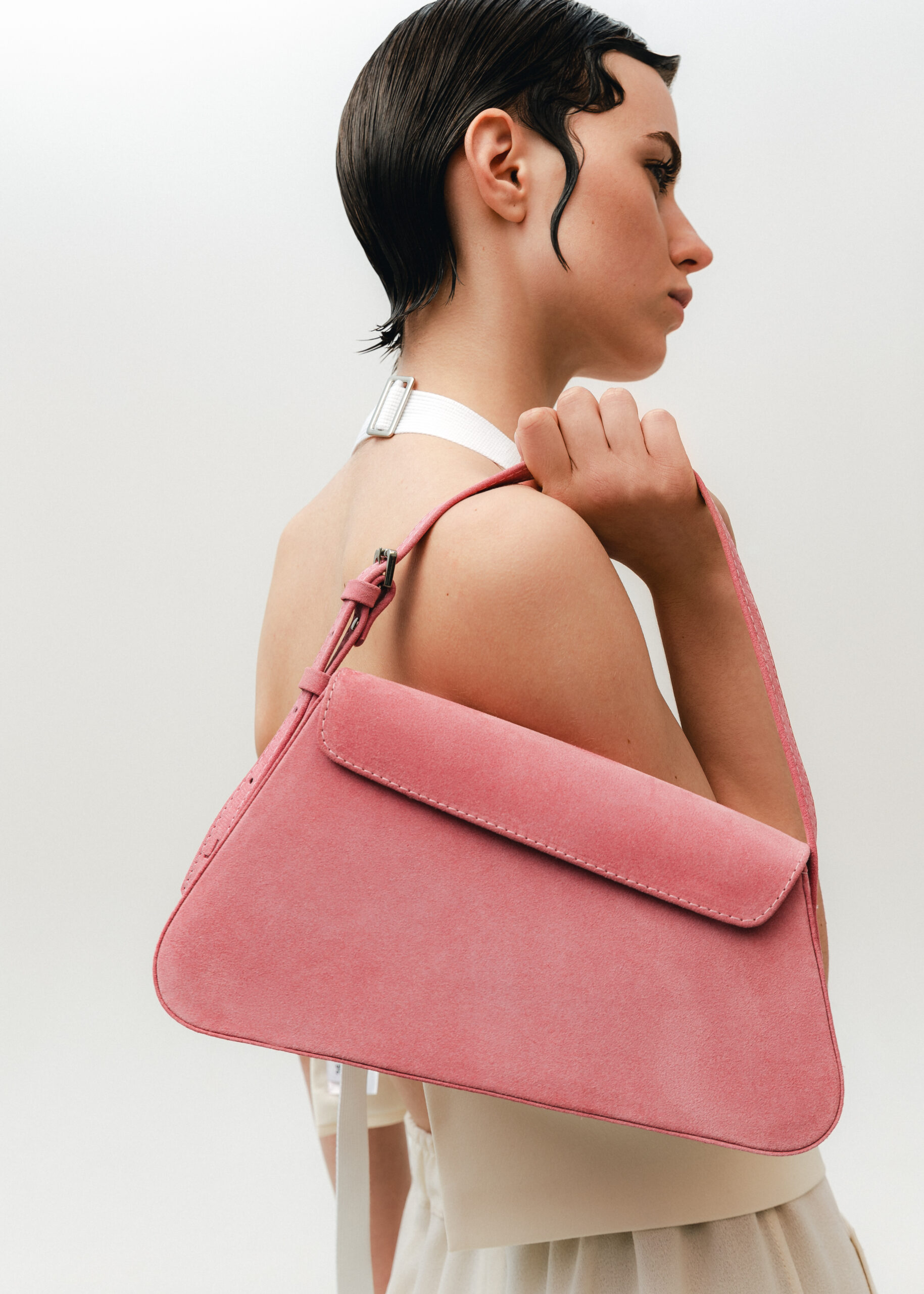 SUEDE BAG PINK